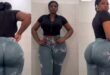 Dont miss out on a video of a beautiful African lady showing off her natural curves and bumbum in a