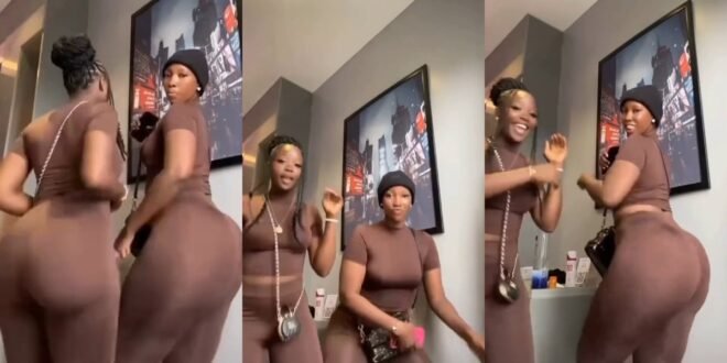 Twin Ladies Shows Off What Their Mama Gave Them As They Shake Their Bumbum in a Dance Battle Vid