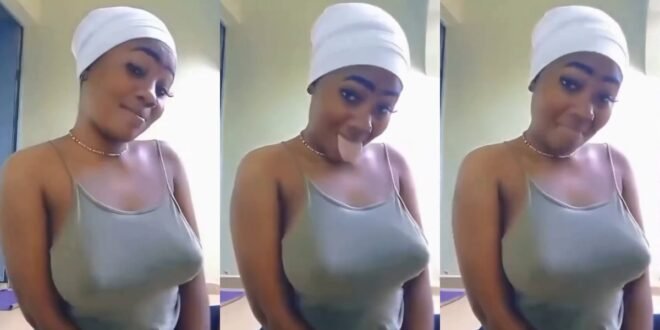 Upcoming slay queen flaunts her firm b00bs for likes Watch