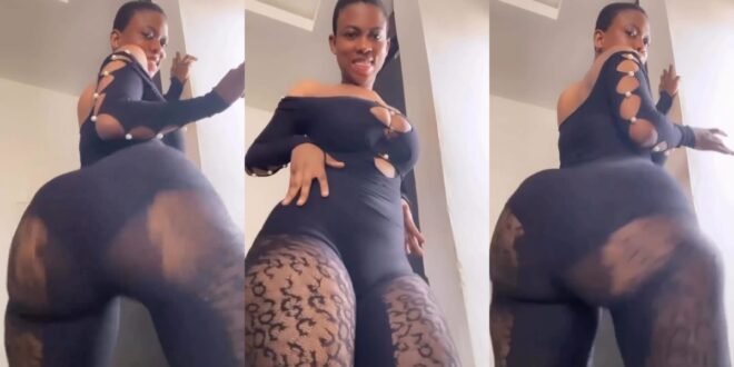 You need Jesus Netizens Tells Big Nyᾶsh Lady Who Tries To Turn Men On With Her Tw3rking Video